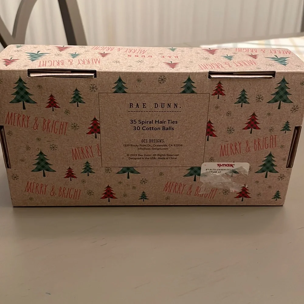 Rae Dunn Hair Ties and Cotton Ball Containers